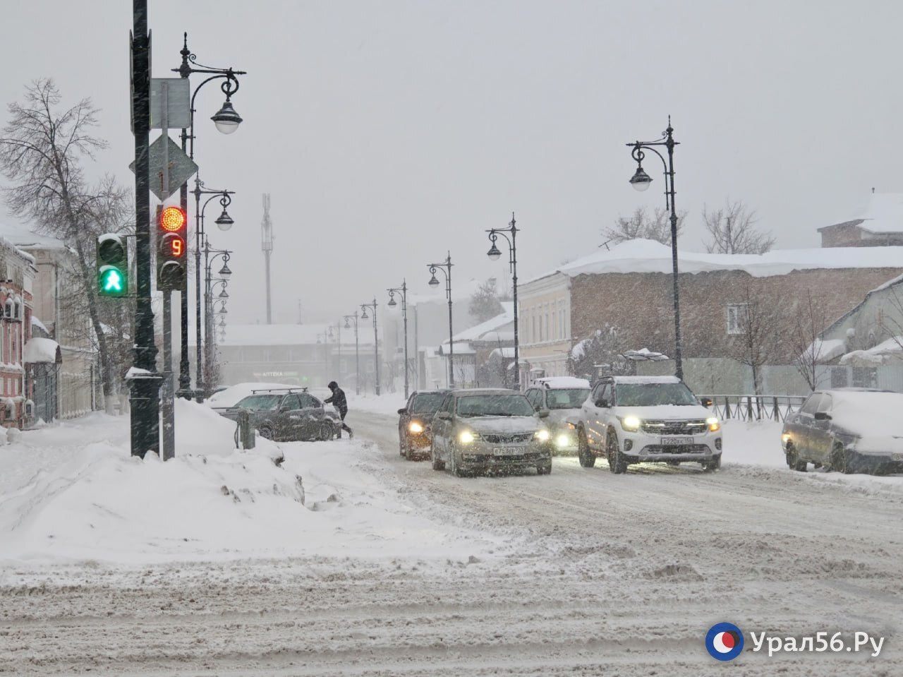 Метель в Оренбурге. Фото из архива