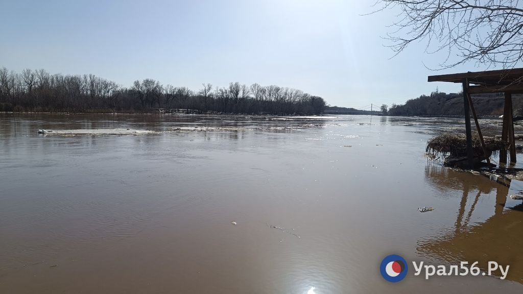 Урал в районе Оренбурга, 3.04.2024