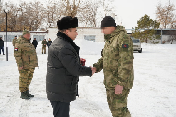 На встрече бойцов. Источник: пресс-служба Управления Росгвардии по региону