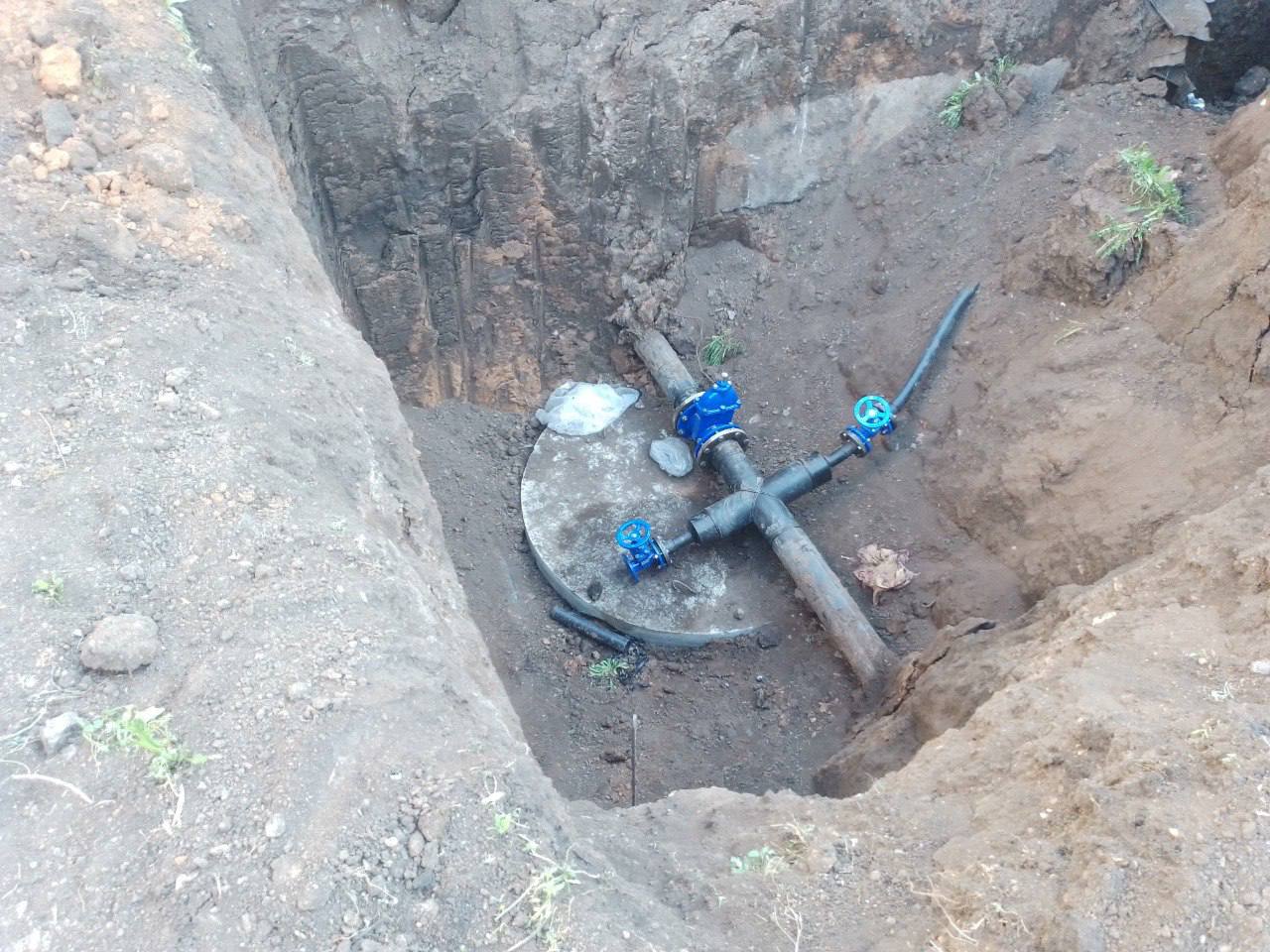 Водопровод в Октябрьском районе. Фото правительство  региона