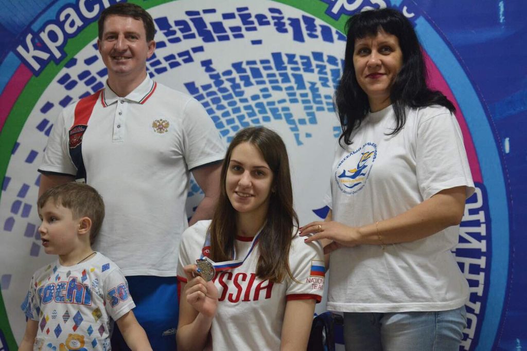 Юлия Молчанова с медалью