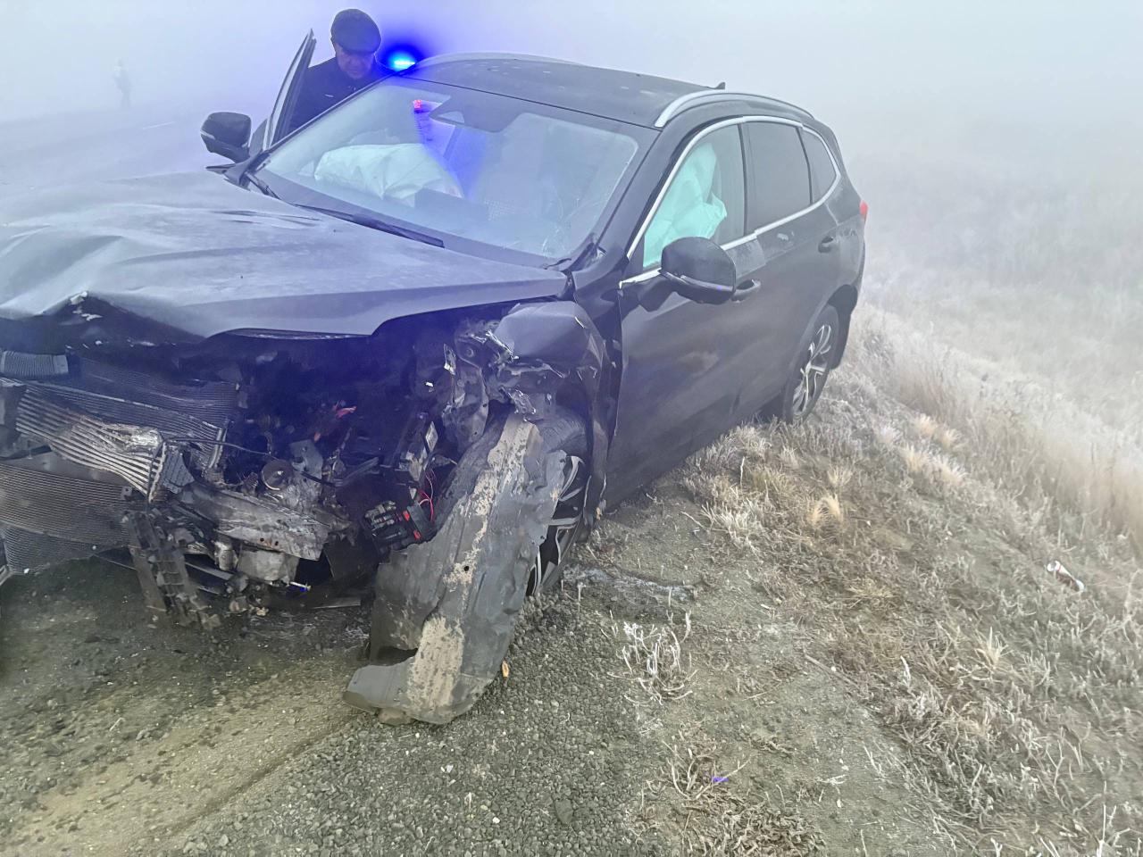 В результате аварии. Фото: УМВД России по Оренбургской области