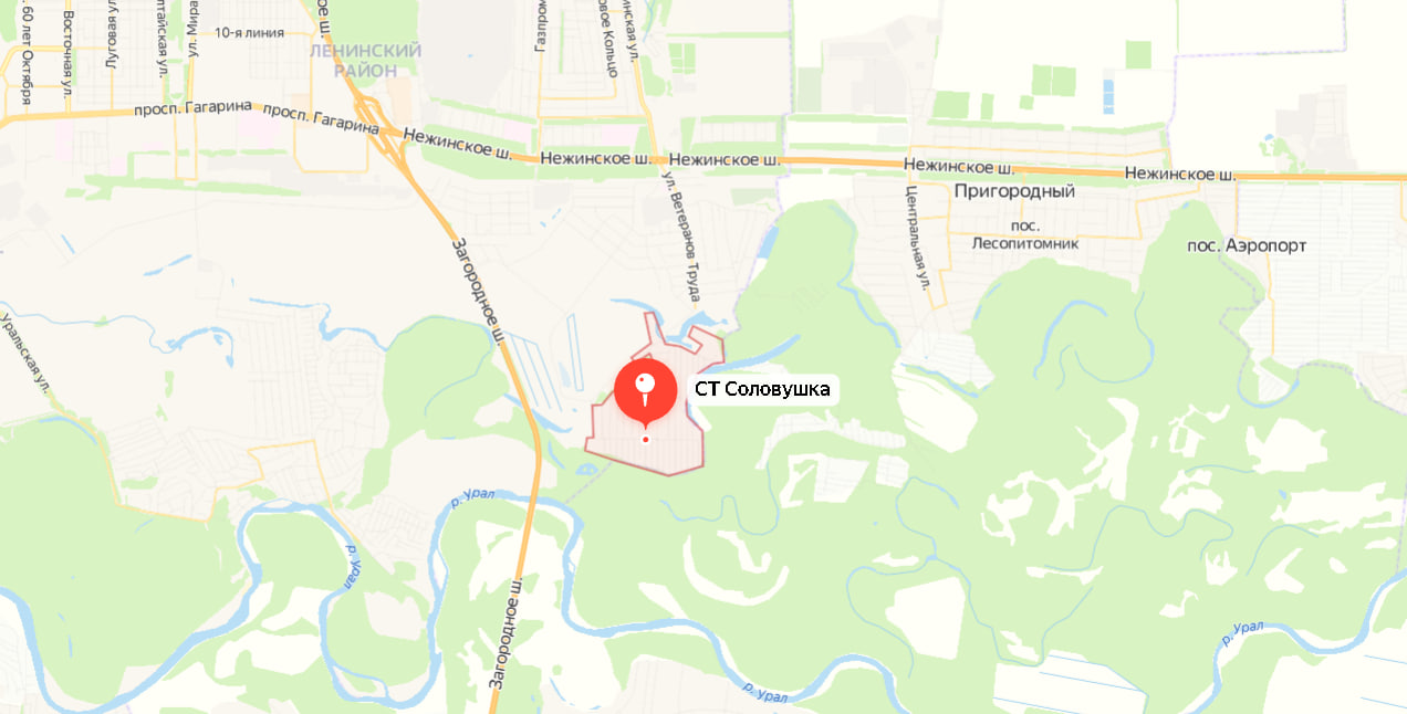СНТ Соловушка на Яндекс Картах