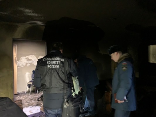 На месте пожара. Источник: СК РФ по Оренбургской области