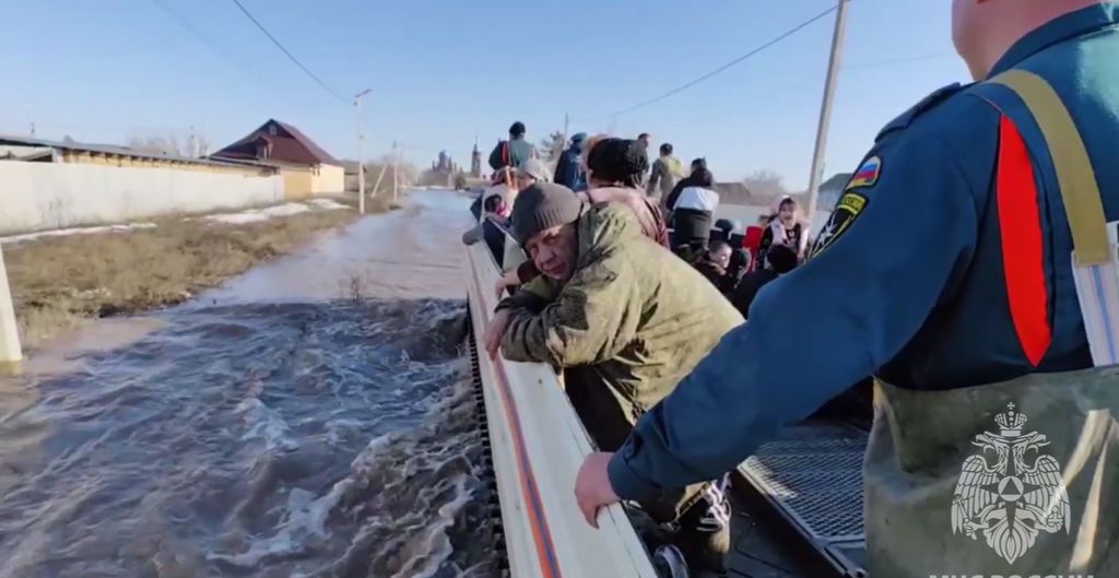 Эвакуация из Краснохолма. Скрин из видео