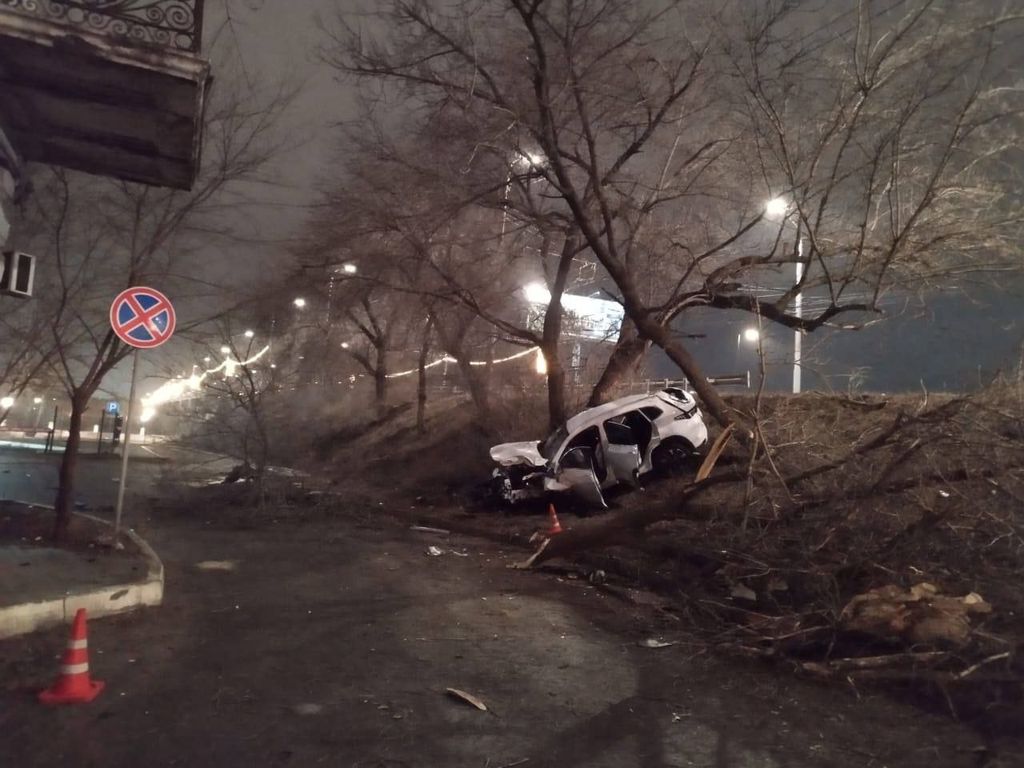 На месте ДТП. Фото: УМВД России по Оренбургской области