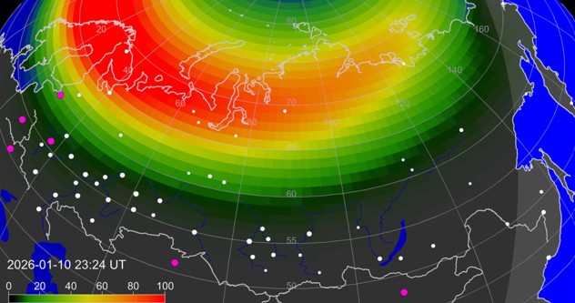 Магнитная буря. Источник: Лаборатории солнечной астрономии ИКИ и ИСЭФ РАН