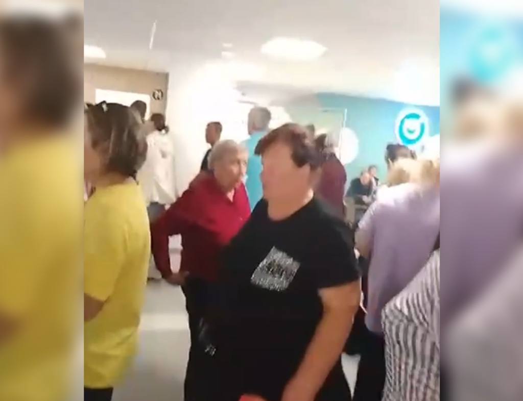 Скриншот видео с записью очередей. Источник: соцсети