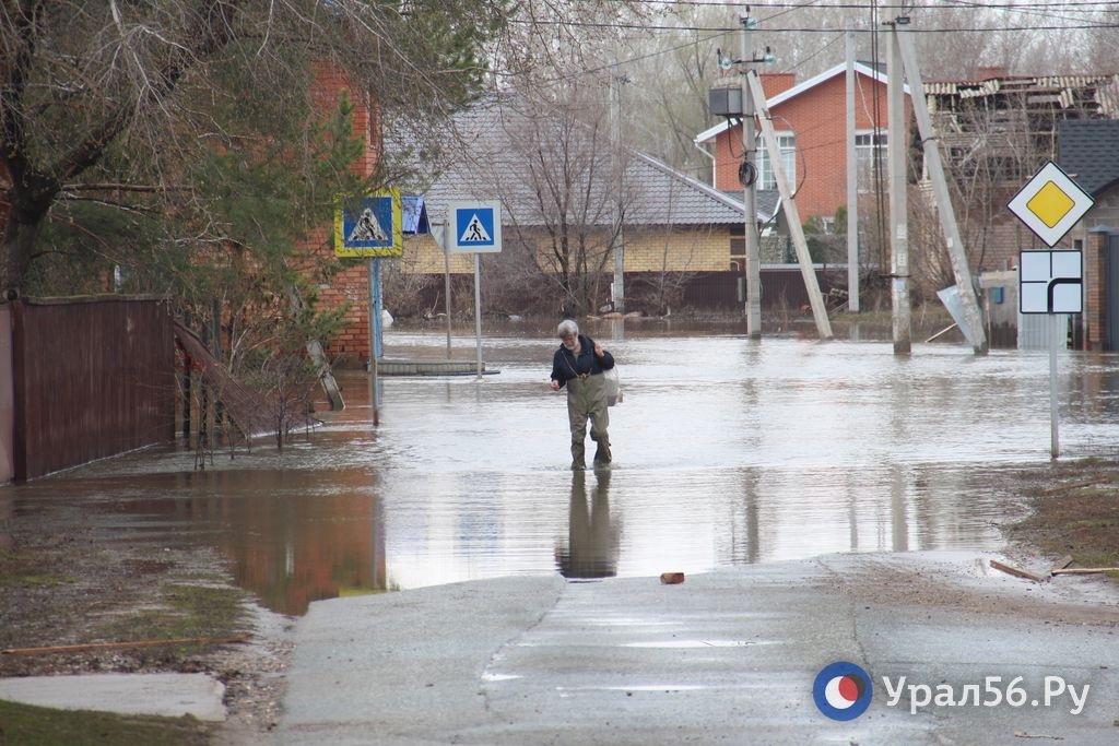 Паводок в Оренбурге, апрель 2024 года