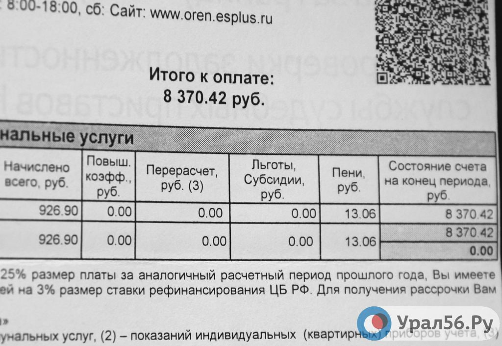 Квитанции в Оренбургской области, фото из архива