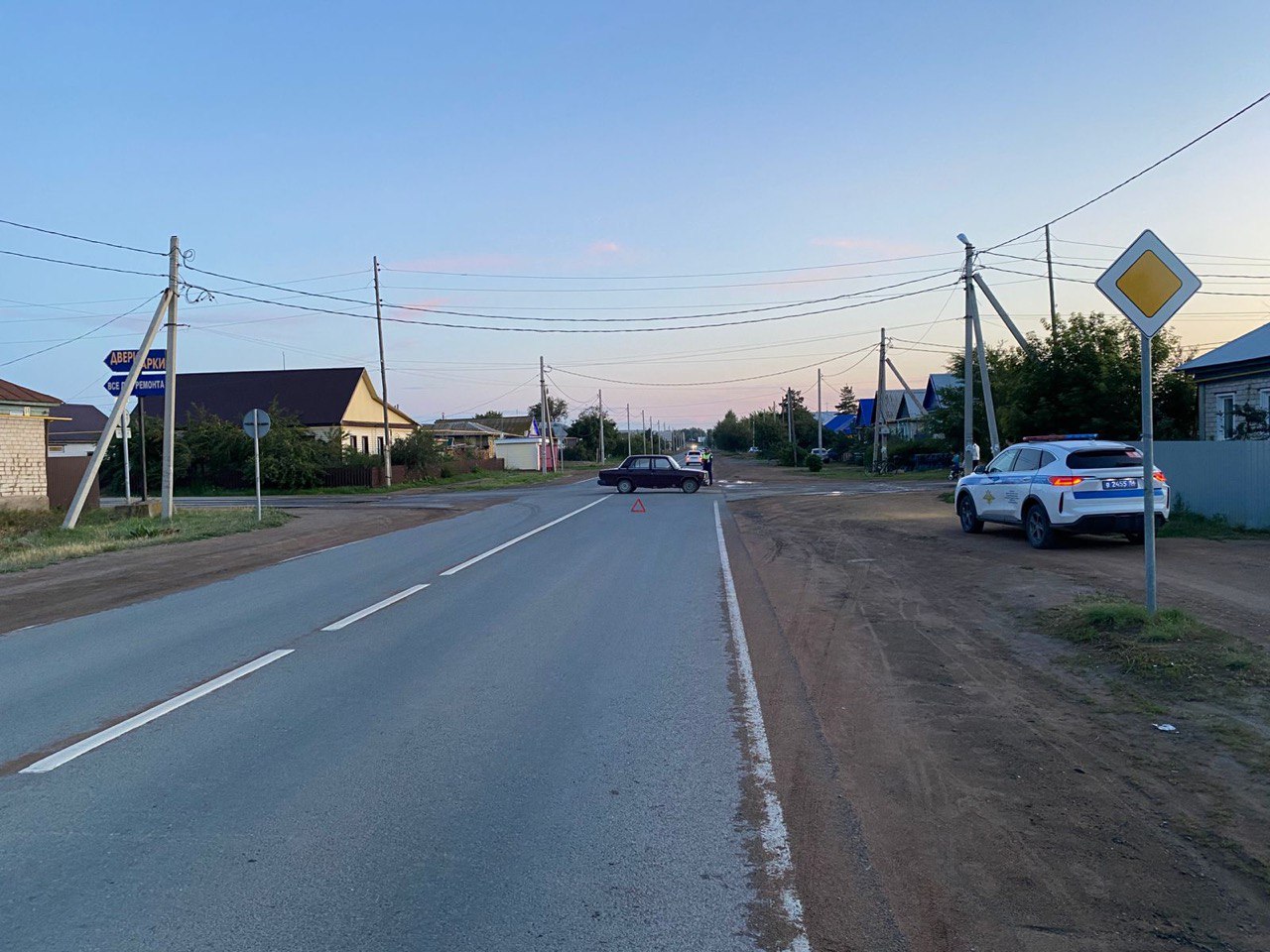 На месте ДТП. Фото УМВД по Оренбургской области
