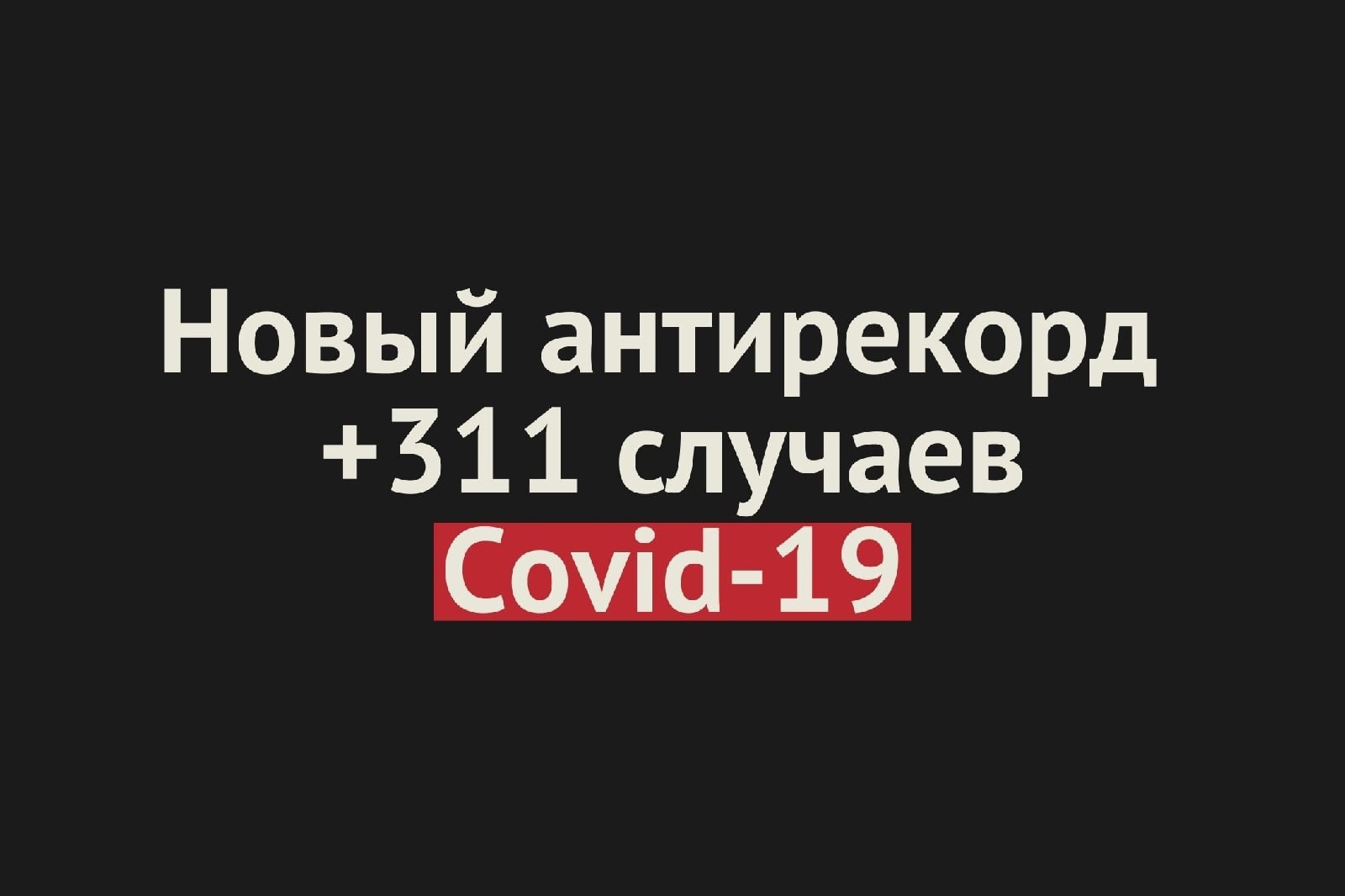 Новый антирекорд: 311 человек за сутки заразились коронавирусом в Оренбургской области