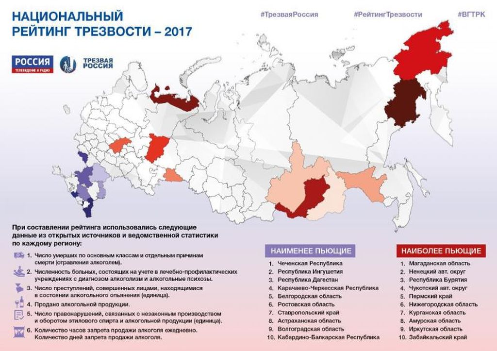 «Рейтинг трезвости»: жители Оренбургской области стали больше пить