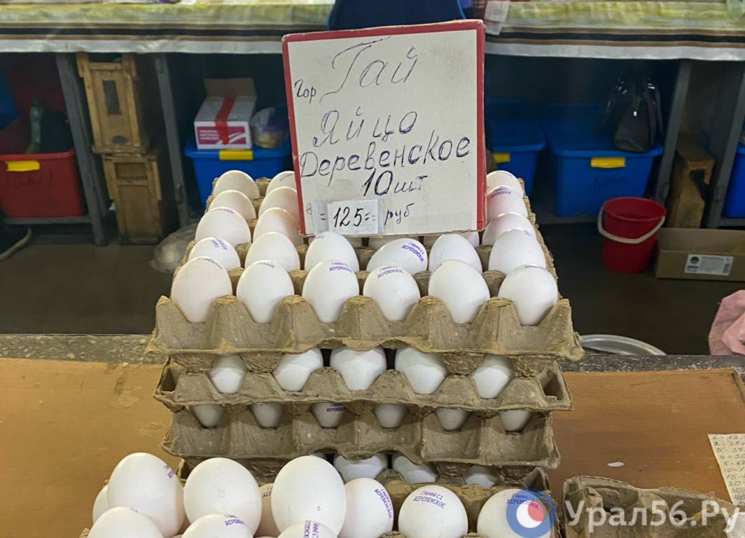 Продажа яиц на Центральном рынке Оренбурга, 30.11.2023