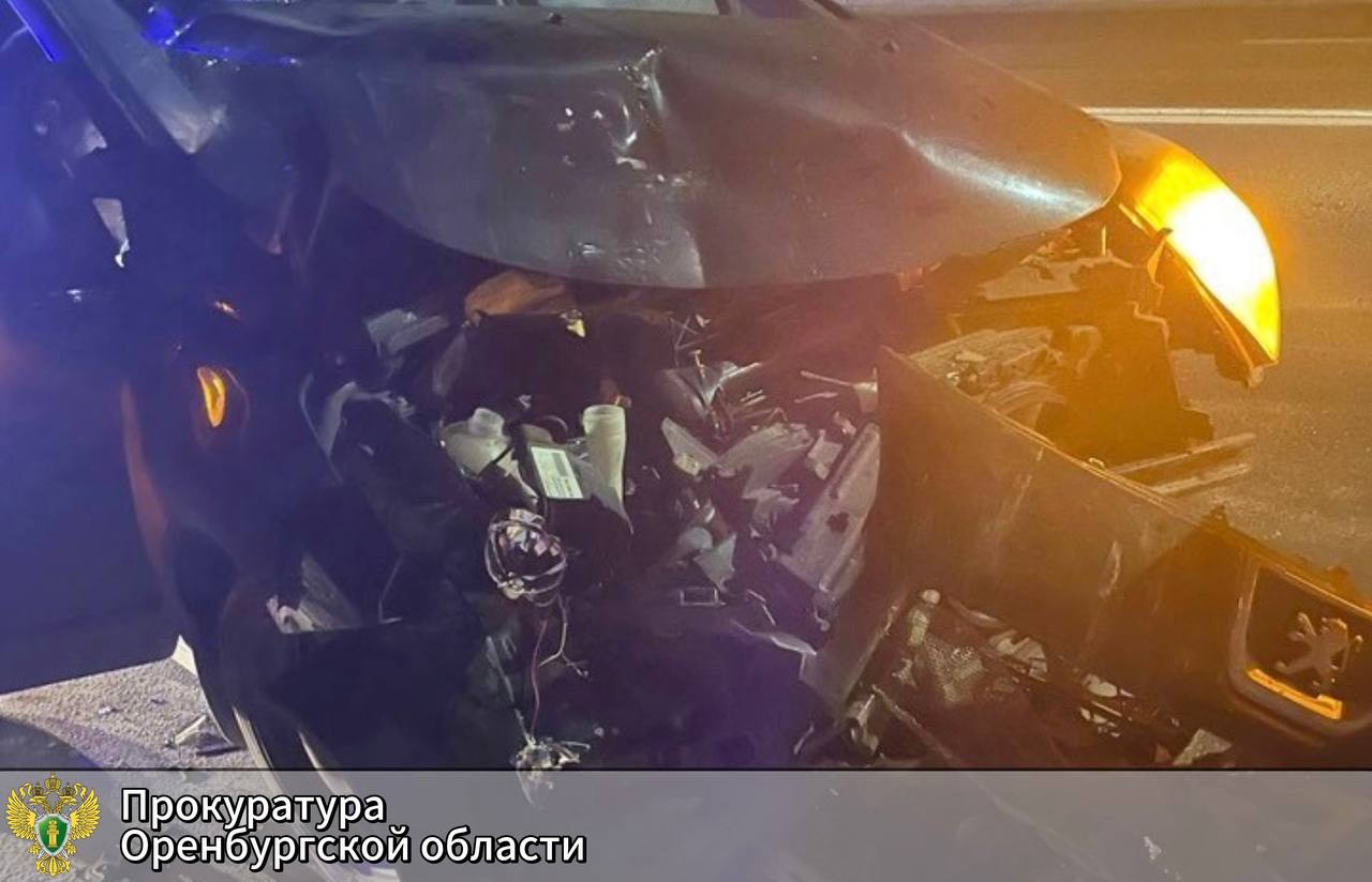 На месте ДТП. Фото Прокуратуры Оренбургской области