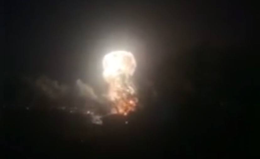 Местные сообщества публикуют фото взрыва