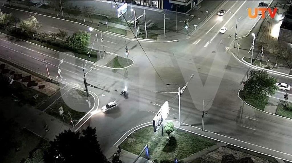 Момент аварии. Скриншот видео