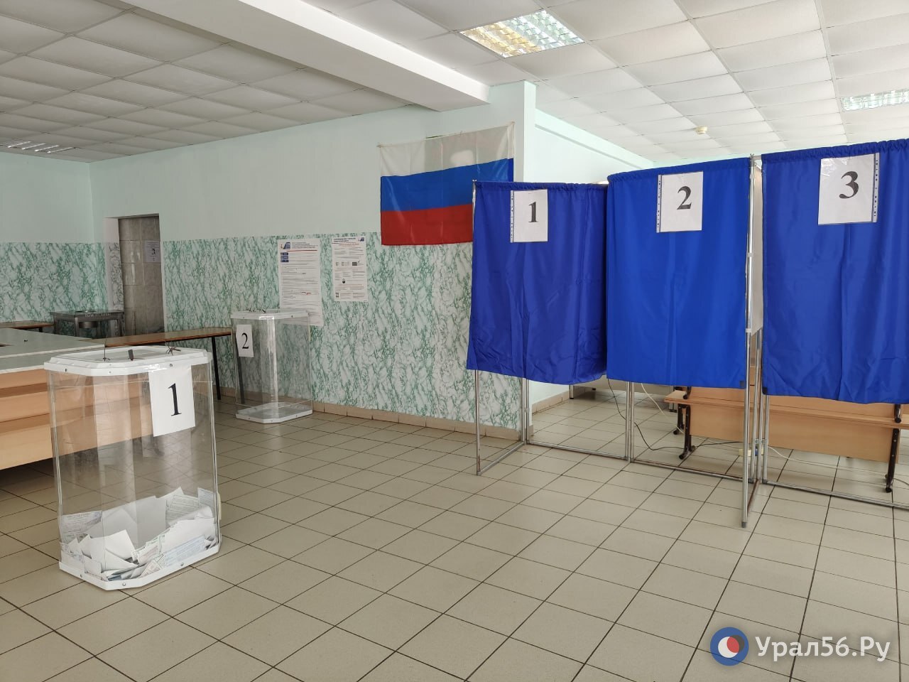 На избирательном участке в Оренбурге