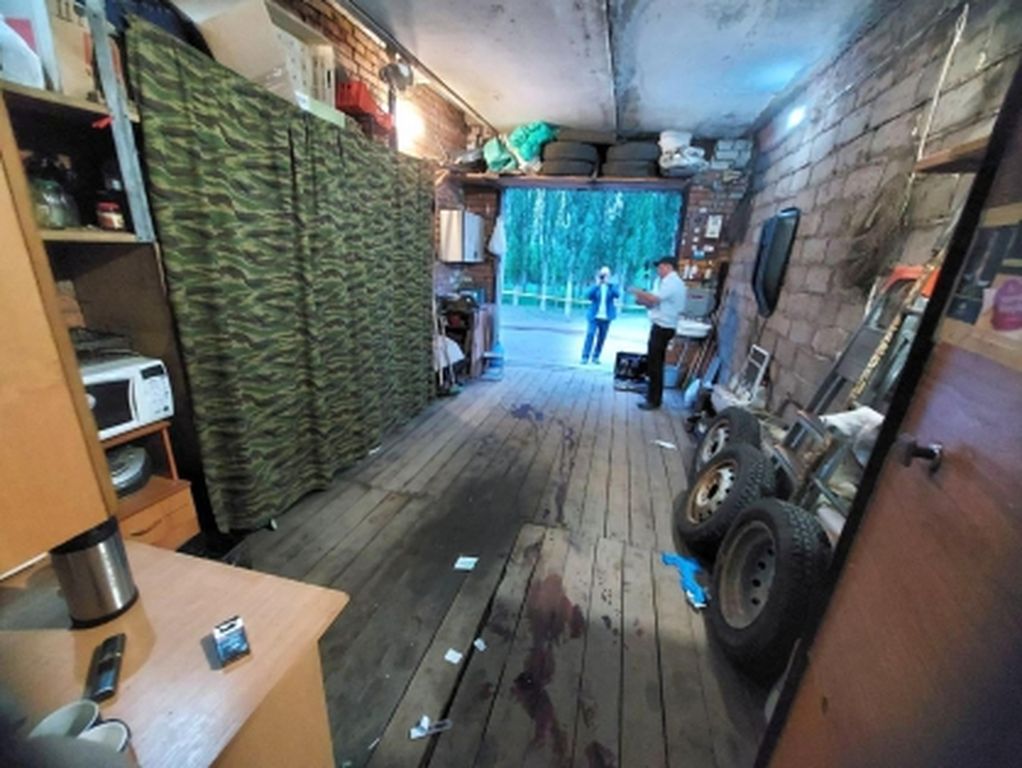 Гараж, в котором произошла стрельба. Фото: СУ СК РФ по Оренбургской области