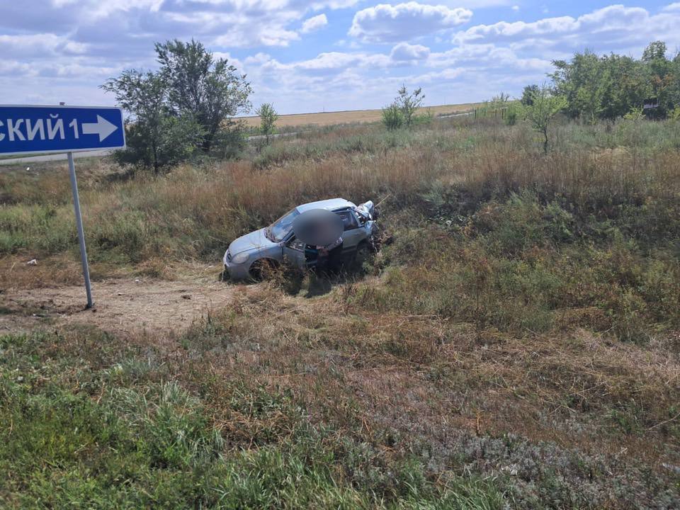 Пострадавшая машина. Фото: УМВД России по Оренбургской области.