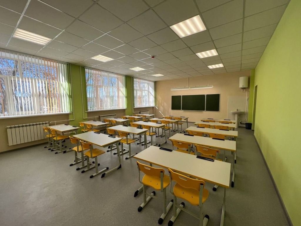Кабинет в обновленной школе Илекского района. Фото: ТГ-канал Дениса Паслера