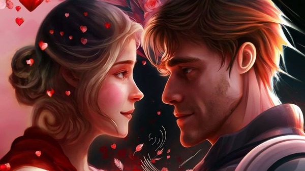Влюбленная пара. Источник: Нейросеть Midjourney