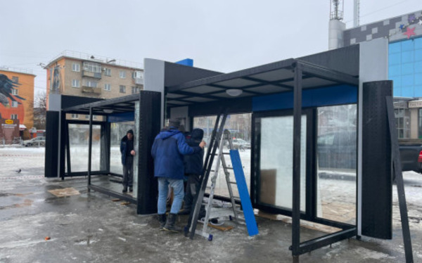 Работы по установке павильона в Орске. Источник: Мэрия города