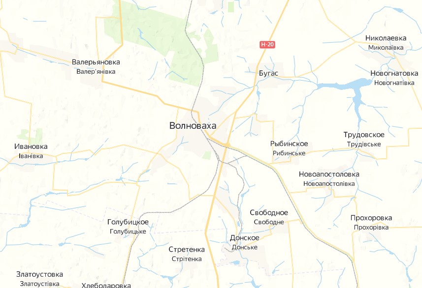 Это произошло в селе Волноваха под Донецком. Источник: Яндекс.карты