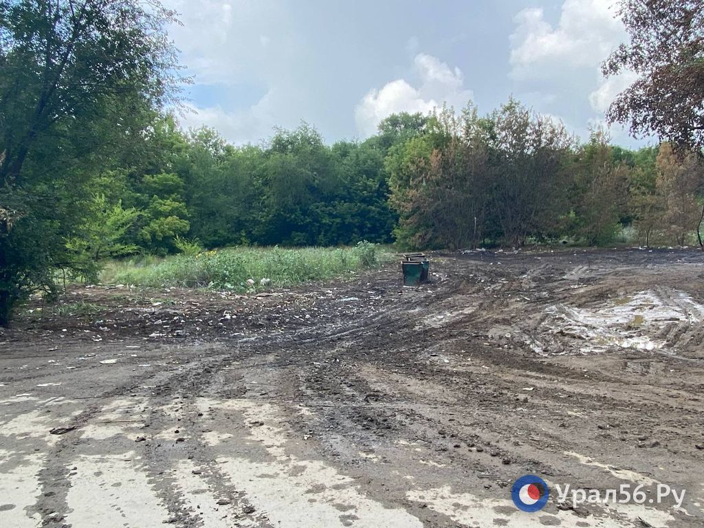 На месте свалки в Орске. 19.07.2023