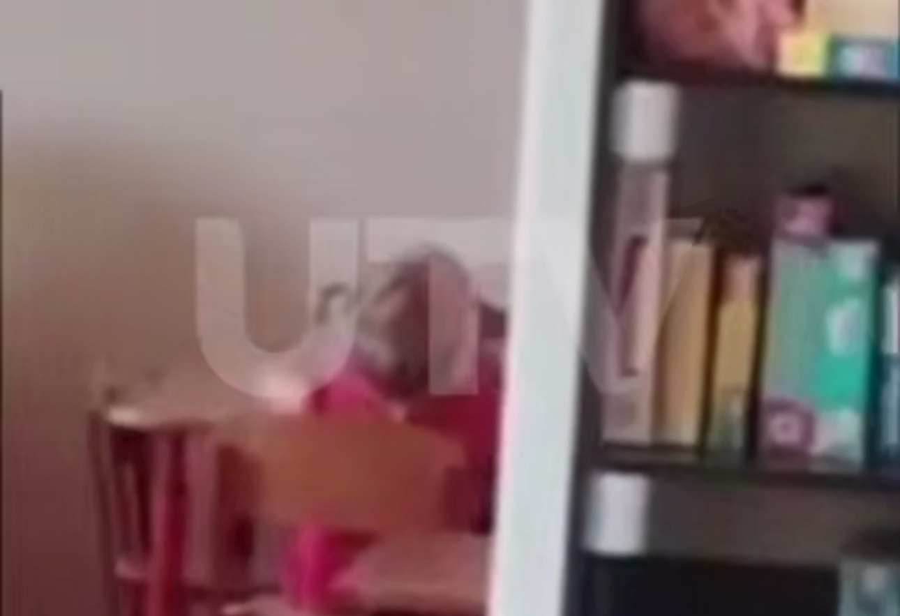 Момент с избиением ребенка. Стоп-кадр видео UTV