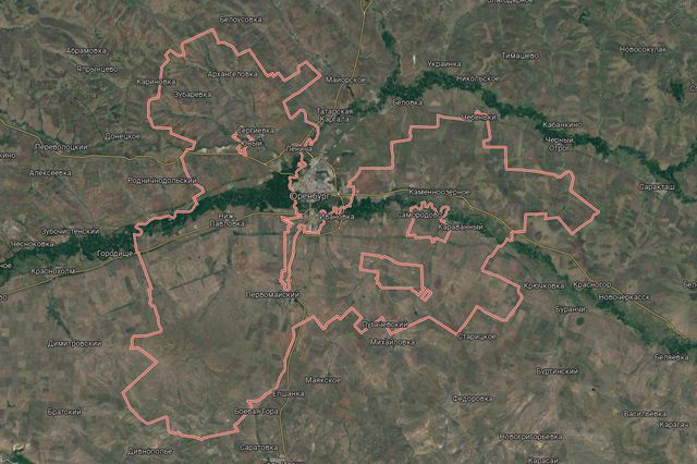 Оренбургский район на Google картах