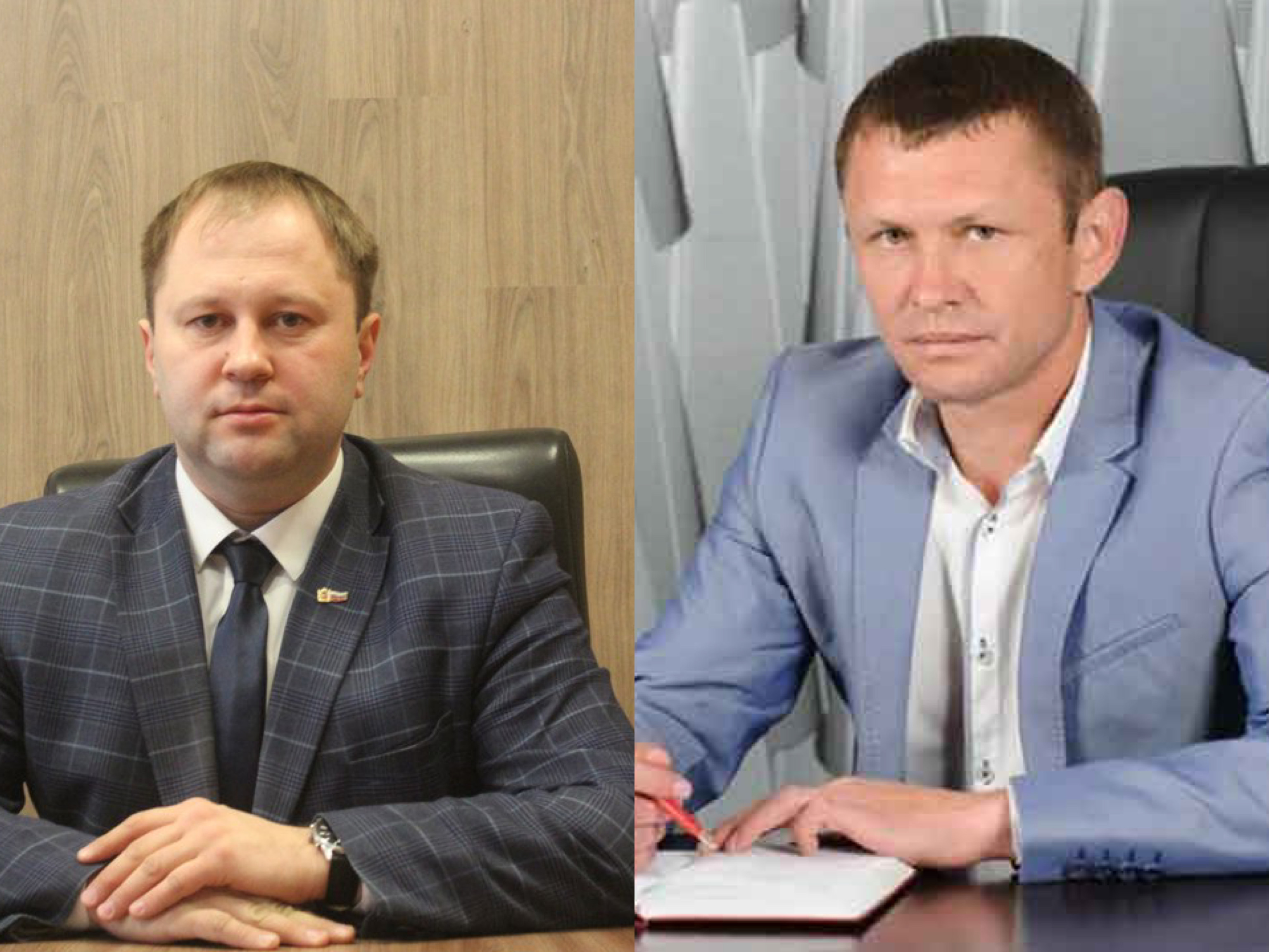 Два кандидата на пост главы Медногорска: Роман Комаров и Андрей Нижегородов. Фото: Минрег56