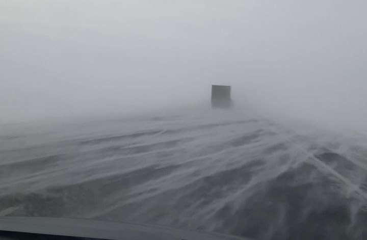 Обсатновка на трассе Оренбург-Орск в районе Сары. Фото от подписчиков 