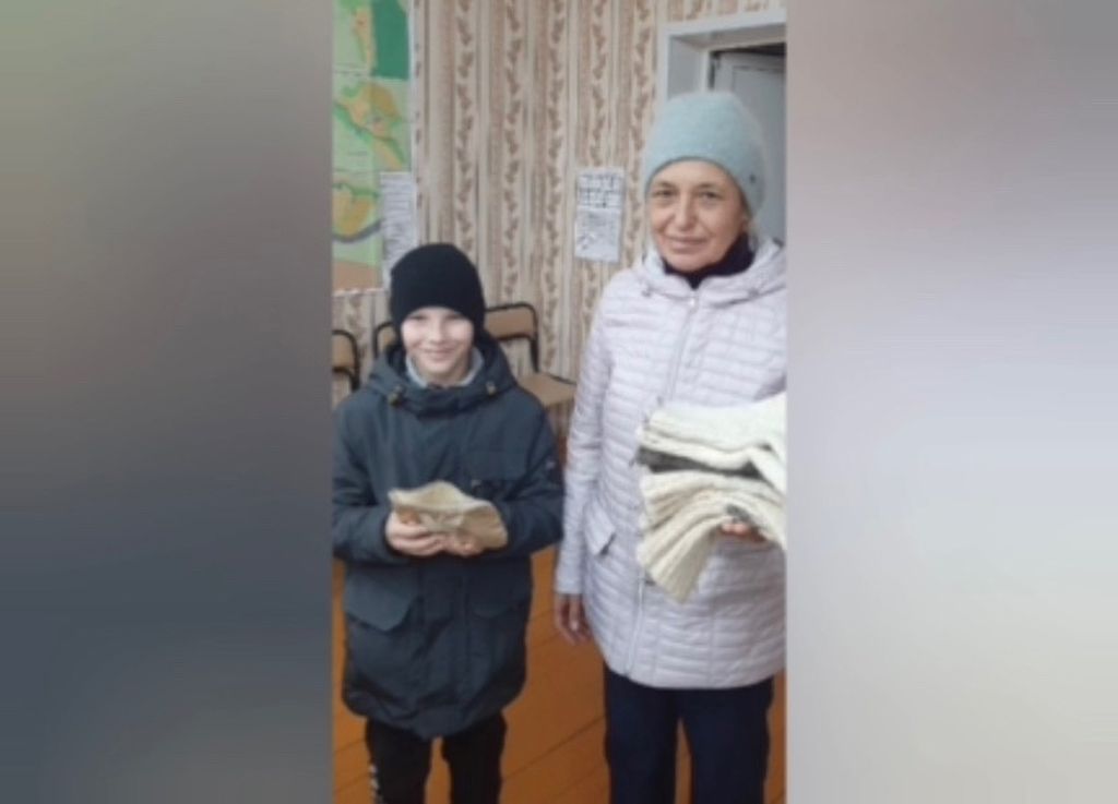 8-летний Артем. Фото: ТГ-канал Тимур Танкист