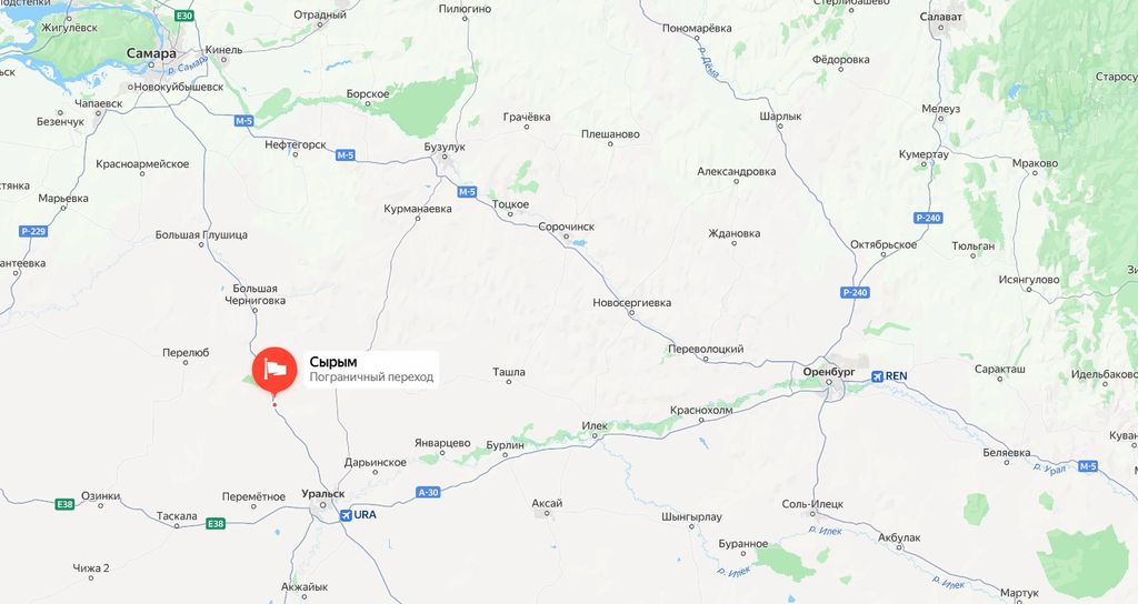 АПП Сырым на Яндекс-карте