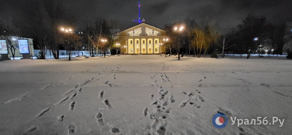 Свежий снег в Оренбурге, фото из архива