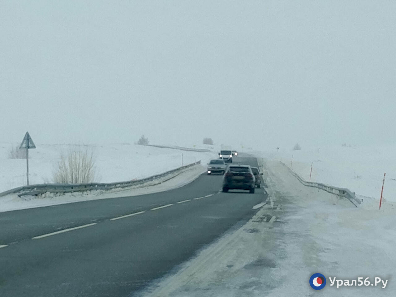 Обстановка на трассе Оренбург - Орск