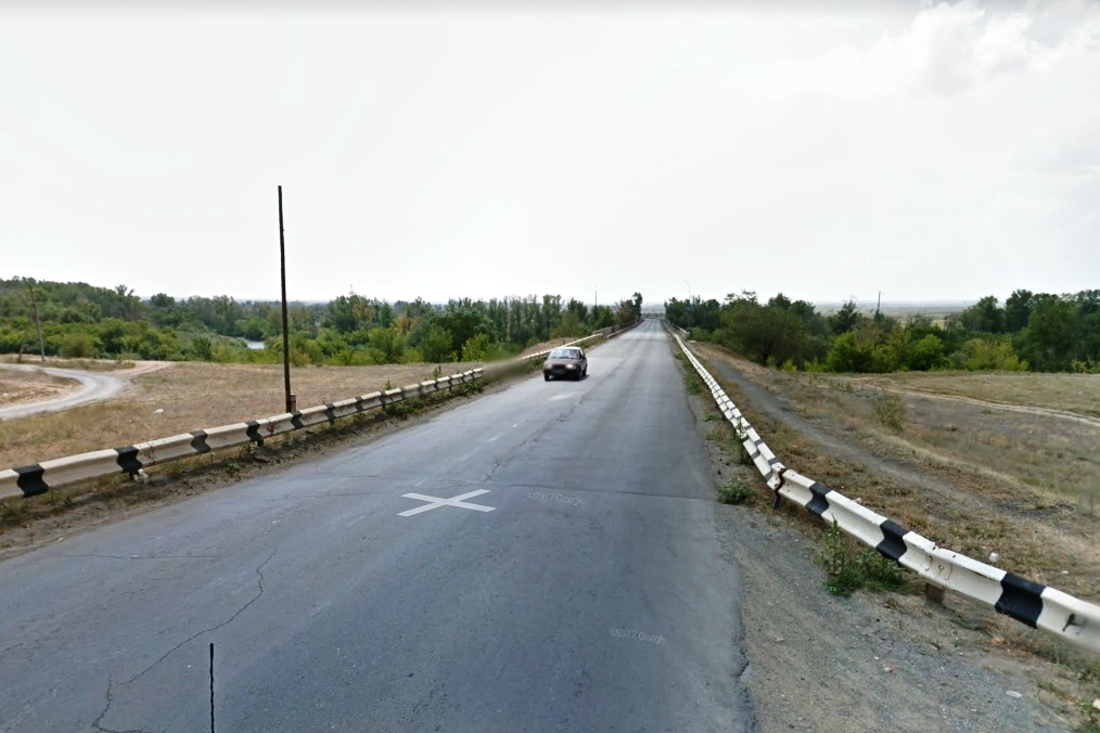Мост через Орь в Орске (фото - карта Google)