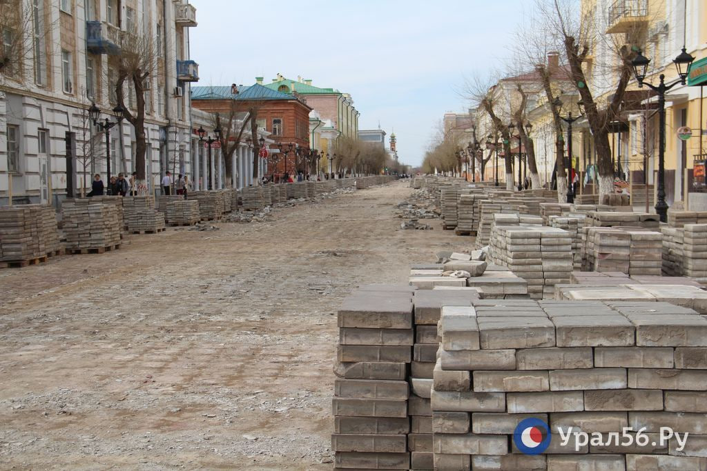 Реконструкция ул. Советской в Оренбурге. Фото из архива