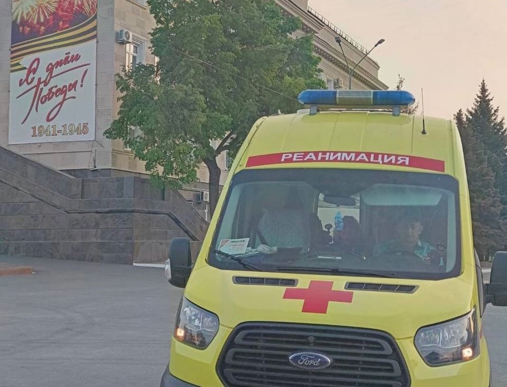 Реанимационная бригада скорой помощи на параде в Оренбурге. Фото: Минздрав Оренбургской области