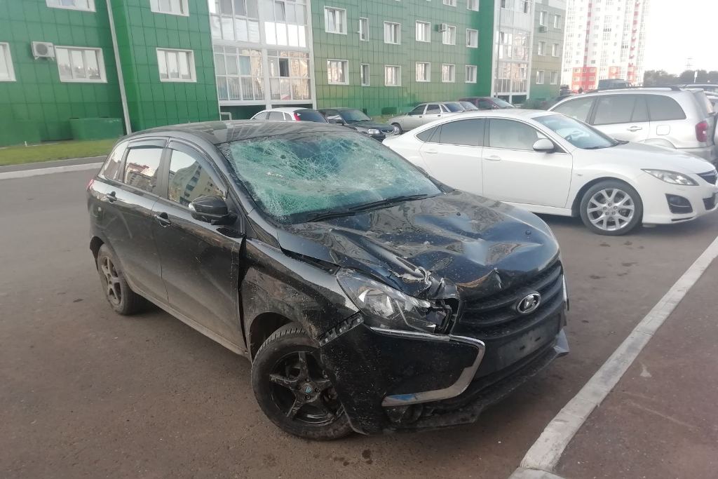 Машина, участвовавшая в ДТП. Фото: УМВД России по Оренбургской области