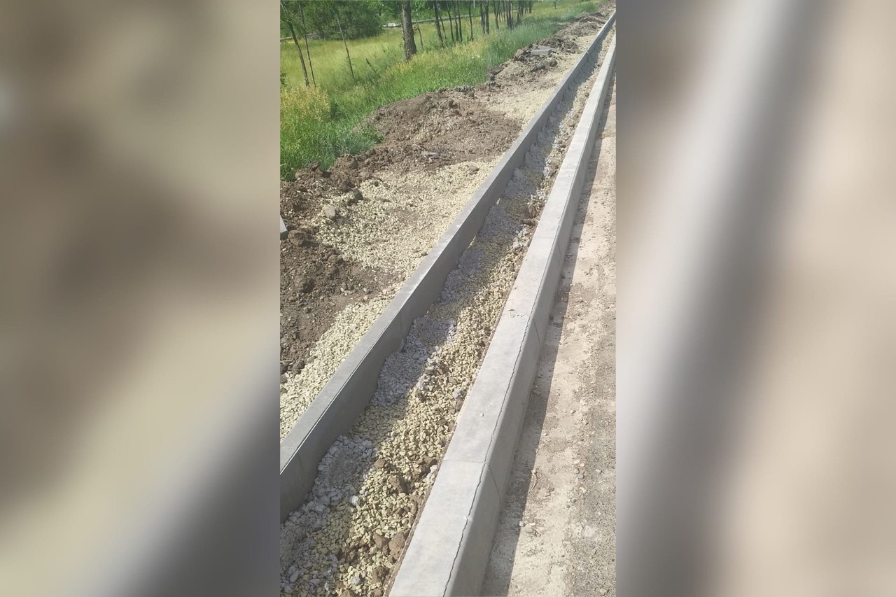 Техническая полоса на Шырлыкском шоссе
