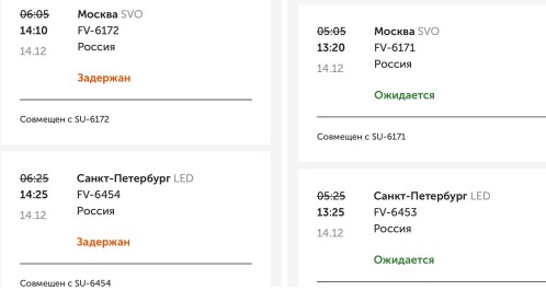 Расписание вылетов и прилетов. Фото: сайт аэропорта Оренбурга