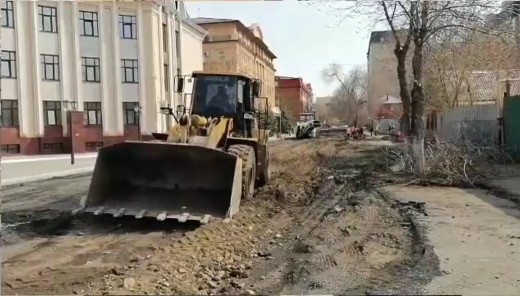 Дорожные работы в Оренбурге. Источник: Пресс-служба администрации Оренбурга