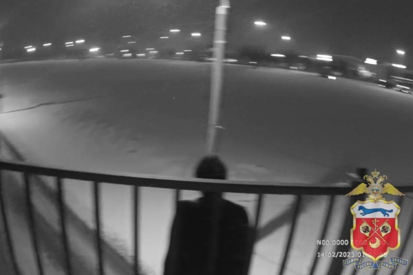 На мосту. Стоп-кадр из виде УМВД России по Оренбургской области