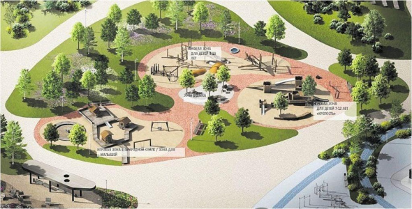 В Сорочинске на месте пустыря почти закончили создание нового парка. В этом году там посадят липы и серебристый клен