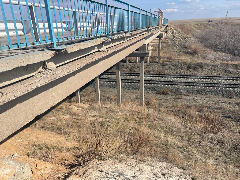 Мост на дороге Станция Губерля – Белошапка. Фото: правительство Оренбургской области