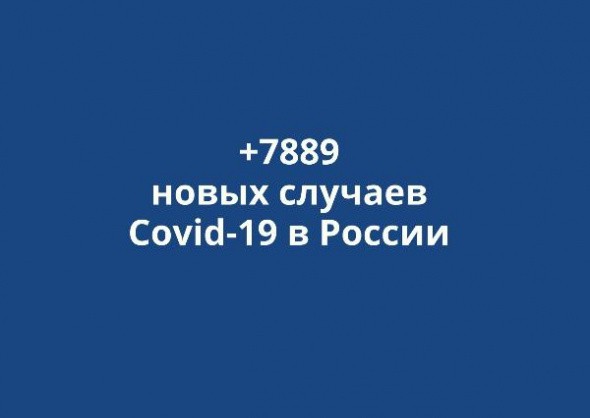 В России выявлено +7889 новых случаев коронавируса за сутки 