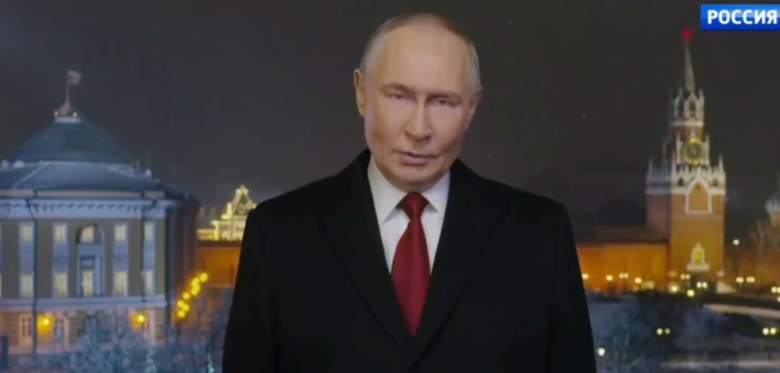 Стоп-кадр из видеообращения Владимира Путина