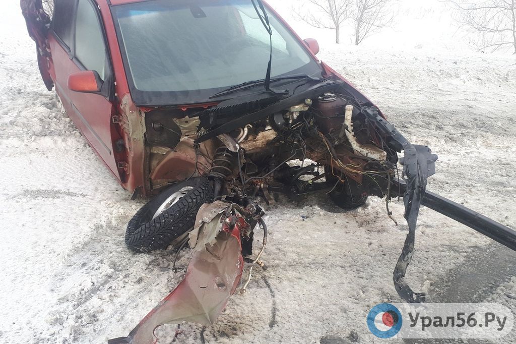 Ford Fiesta после столкновения 